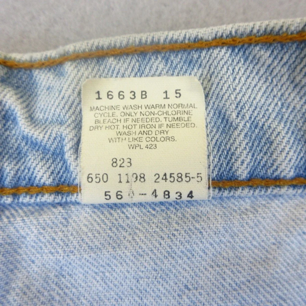 Levi's 560 Jeans Mens W36 L30 Light Wash Blue Vintage 90s Loose Fit Tapered Leg